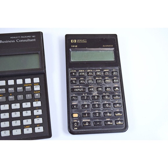 HP 18C Business Consultant Calculator + 10B Calculator * Hewlett-Packard WORKING - Picture 4 of 9